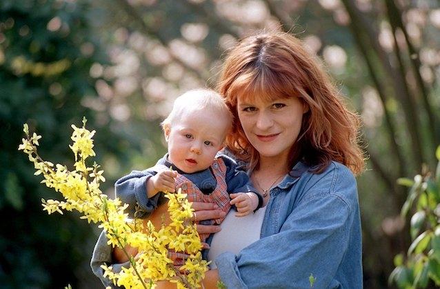 Andrea Berg und Tochter Lena-Maria im Jahr 1999.