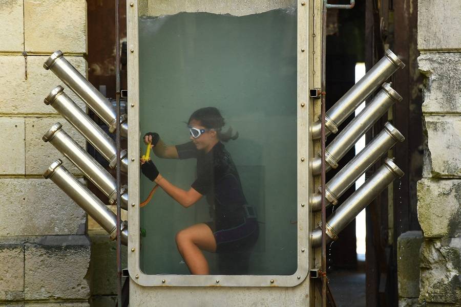 Bei "Fort Boyard" versuchen prominente Kandidaten wie Sarah Lombardi und Eloy actionreiche Aufgaben zu bestehen. Bei "Fort Boyard" versuchen prominente Kandidaten wie Sarah Lombardi und Eloy actionreiche Aufgaben zu bestehen.