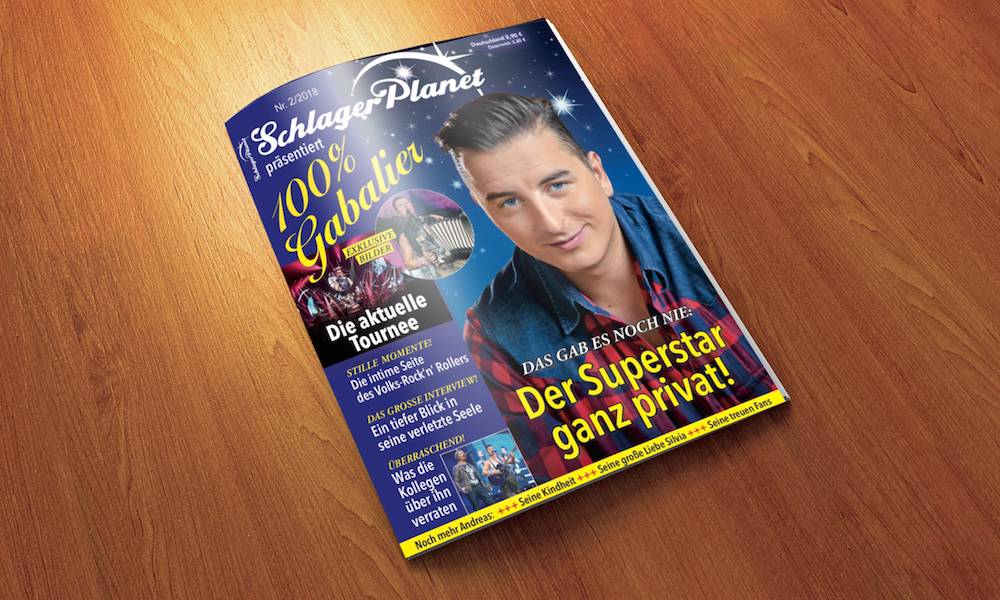 Das exklusive Sonderheft „100 % Gabalier“ gibt es ab sofort am Kiosk sowie unter der Telefonnummer 0 62 32 / 31 02 25 (von 8 – 16 Uhr) und rund um die Uhr über Sonderheft@klambt.de. Nur so lange der Vorrat reicht. Holt es euch! Das exklusive Sonderheft „100 % Gabalier“ gibt es ab sofort am Kiosk sowie unter der Telefonnummer 0 62 32 / 31 02 25 (von 8 – 16 Uhr) und rund um die Uhr über Sonderheft@klambt.de. Nur so lange der Vorrat reicht. Holt es euch!