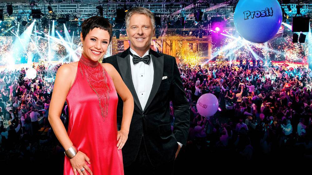 Francine Jordi und Jörg Pilawa präsentieren die „Silvestershow“ im Ersten.  Francine Jordi und Jörg Pilawa präsentieren die „Silvestershow“ im Ersten.