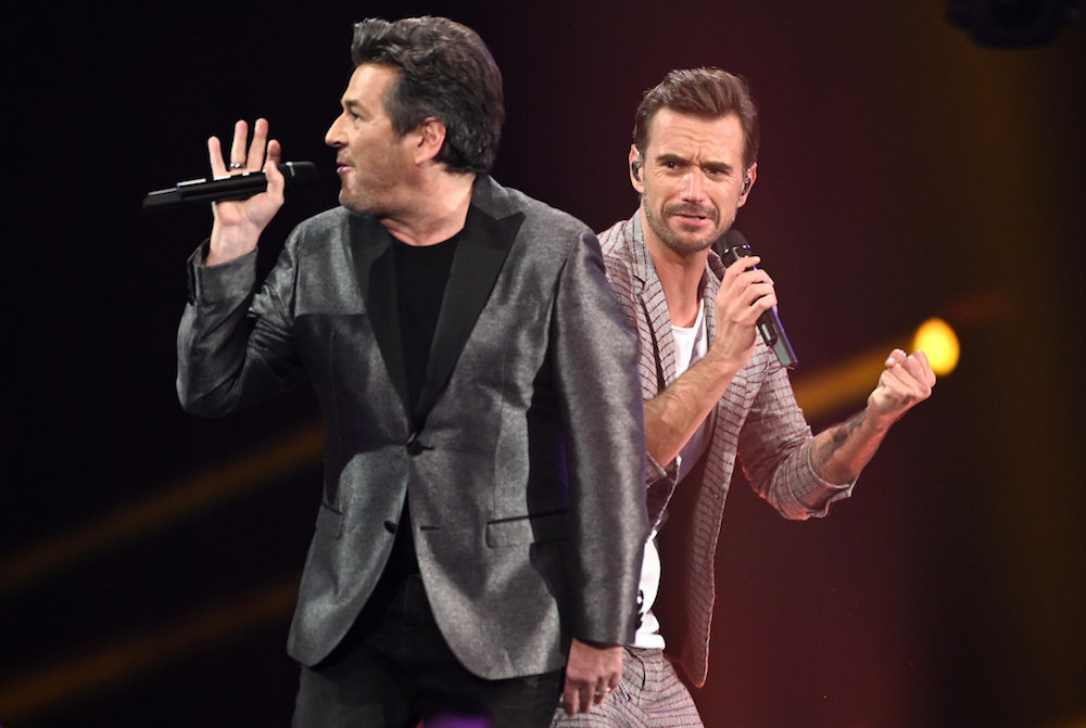 Thomas Anders und Florian Silbereisen werden auch bei den „Schlagern des Jahres“ ihr neues Duett „Sie hat es wieder getan“ präsentieren.  Thomas Anders und Florian Silbereisen werden auch bei den „Schlagern des Jahres“ ihr neues Duett „Sie hat es wieder getan“ präsentieren.