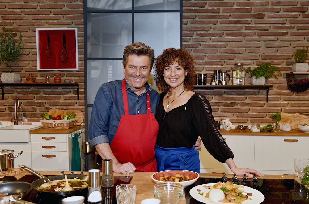 Thomas Anders und Isabel Varell in „Koch mal Anders“. Thomas Anders und Isabel Varell in „Koch mal Anders“.