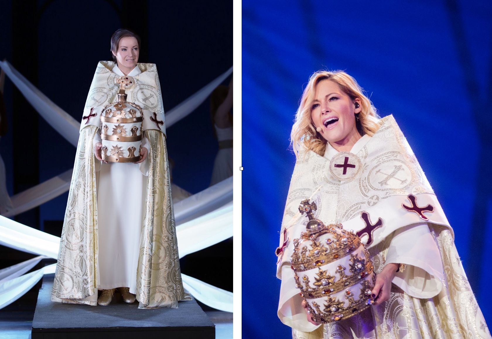 Misha Kovar und Helene Fischer in "Die Päpstin"