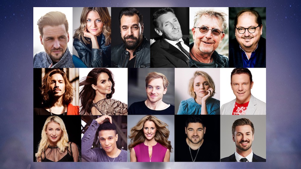 Oben (v.l.): Alexander Klaws, Ella Endlich, Laith al Deen, Mark Keller, Martin Semmelrogge, Jürgen Tarrach Mitte (v.l.): Gil Ofarim, Sila Sahin, Samuel Koch, Sarah Elena Timpe, Stefan Mross Unten (v.l.): Anna-Carina Woitschack, Prince Damien, Mareile Höppner, Thomas Enns, Nicolas Puschmann. Fotocredit: Marcel Schaar, Johannes Jost, Calvin Hollywood, Künstlermanagement Uwe Kanthak, Florian Ostermann, Thomas & Thomas / Markus Nass, Ina Bohnsack, Nadine Dilly, Conny Wenk, Nancy Ebert, German POP, www.redpoint.tv, Maggy Melzer, Arya Shirazi. Darsteller Die Passion