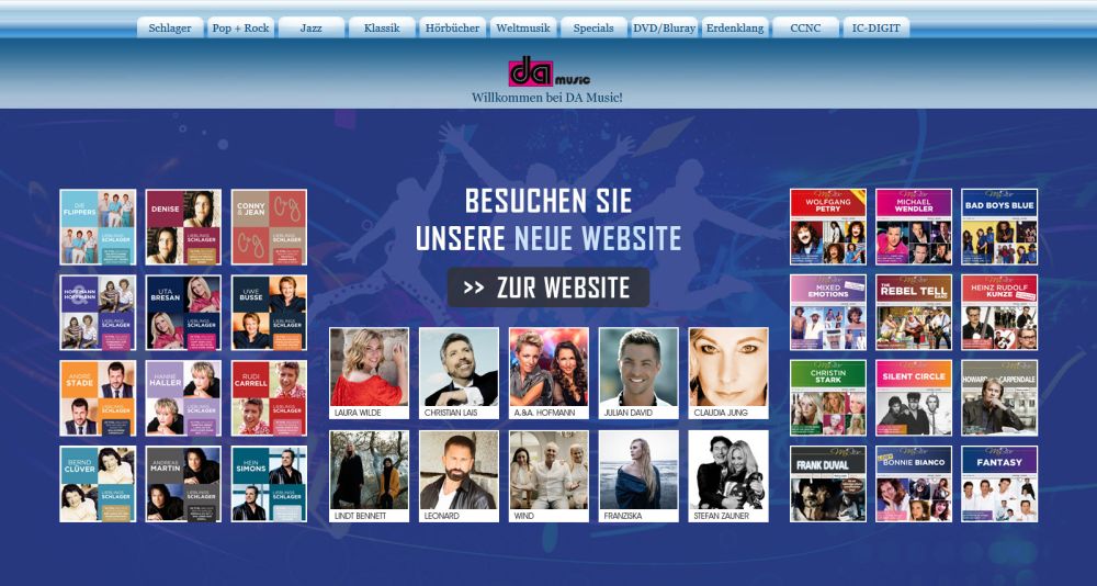 DA MUSIC präsentiert sich in einem neuen Look. DA MUSIC präsentiert sich in einem neuen Look.