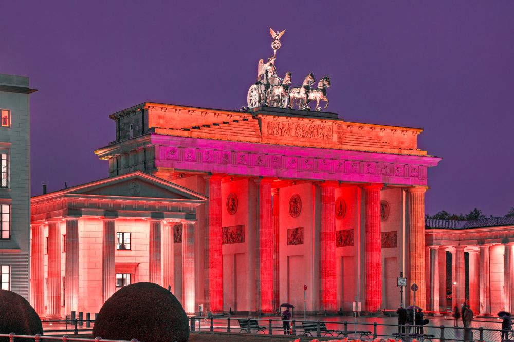 Aktion „Night of Light“ – Brandenburger Tor  Aktion „Night of Light“ – Brandenburger Tor