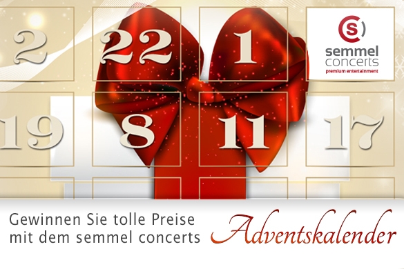 Semmel Concerts versüßt die Weihnachtszeit mit vielen Überraschungen. Jeden Tag ein weiteres Türchen! Semmel Concerts