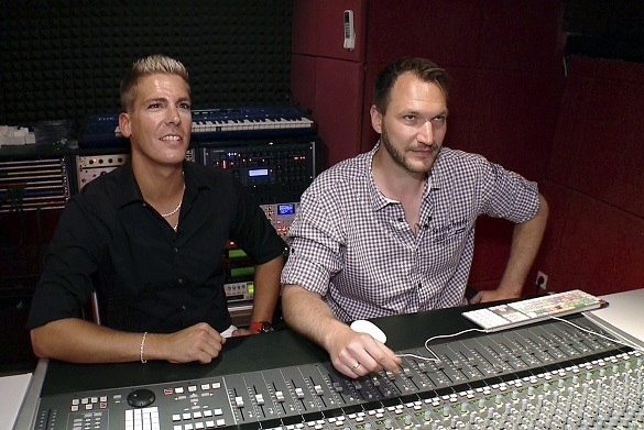 Norman Langen und Wendler-Produzent Hermann Niesig. Mission Mittendrin Schlager