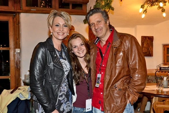 Claudia Jung mit Tochter Anna und Ehemann Hans Singer - eine schöne Familie! Claudia Jung Hans Singer