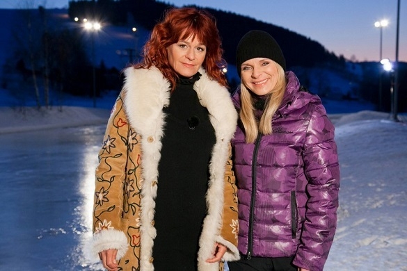 Andrea Berg steht kurz vor ihrem Auftritt! Ganz schön feurig wird es werden... Andrea Berg Musik für Sie Schlager