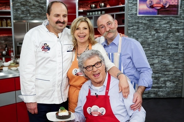 Gemeinsam mit Johann Lafer und Horst Lichter stellen Marianne und Michael ihre Kochkünste unter Beweis. Marianne Michael Lafer Lichter