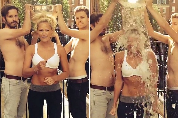 Sie hat es getan! Helene Fischer stellte sich der eiskalten Dusche. Helene Fischer Ice Bucket Challenge