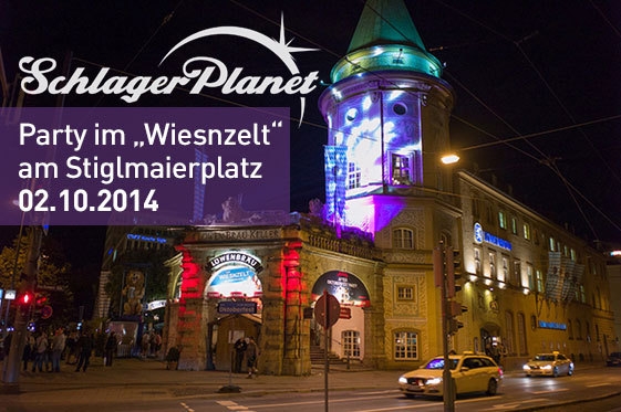 Nach der Wiesn ist vor der Wiesn: Dann ist nämlich der richtige Zeitpunkt für die große SchlagerPlanet.com Party im Wiesnzelt am Stiglmaierplatz! Seid dabei und habt einen fantastischen Abend mit uns! SchlagerPlanet.com Party im Wiesnzelt am Stiglmaierplatz
