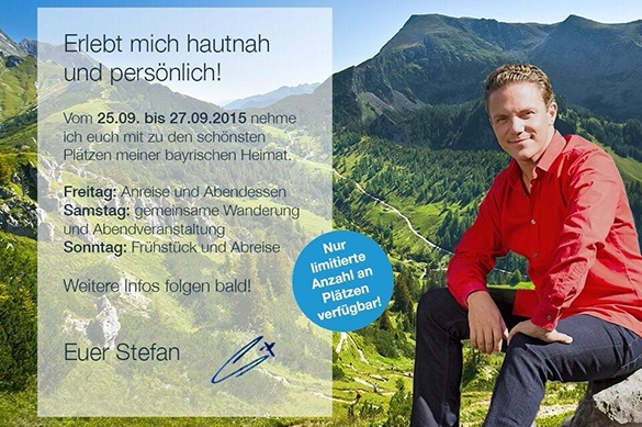 Eine Wanderung mit dem Immer wieder sonntags Moderator steht ebenfalls auf dem Programm der Fanreise. Stefan Mross Fanreise