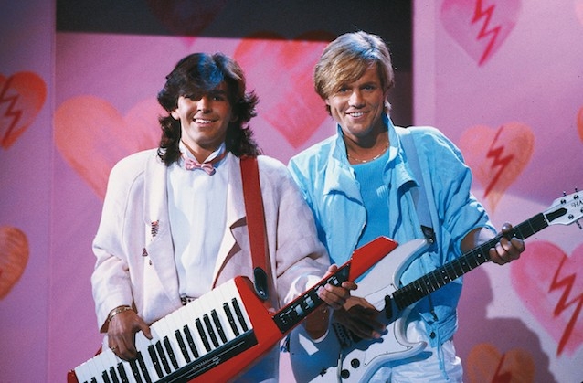 Thomas Anders und Dieter Bohlen als Modern Talking in den Achtzigern. Thomas Anders und Dieter Bohlen als Modern Talking in den Achtzigern.