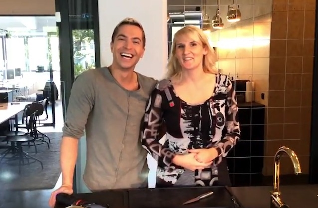 Die „Schlagerköche“ Julian David und Anika Reichel.