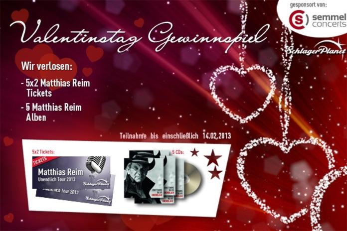 Matthias Reim Gewinnspiel Zum Valentinstag 2013