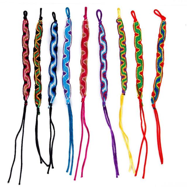 9 Stück Freundschaftsbänder für Knöchel, als Fußkettchen, Armband, Hippie Boho, Schmuck oder Geschenk – zufällige Farbe 9 Stück Freundschaftsbänder für Knöchel, als Fußkettchen, Armband, Hippie Boho, Schmuck oder Geschenk – zufällige Farbe