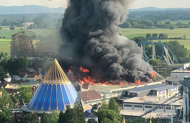 Im Europapark Rust brach am Samstag Feuer aus.