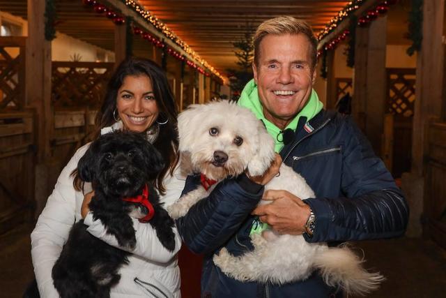 Carina Walz und Dieter Bohlen auf Gut Aiderbichl. 