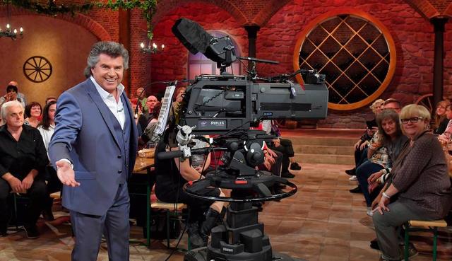 Andy Borg in seinem neuen „Schlager-Spaß“-Studio. Andy Borg in seinem neuen „Schlager-Spaß“-Studio.