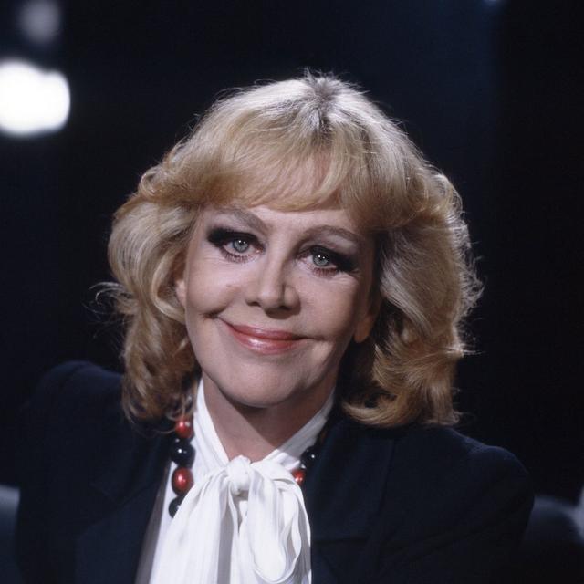 Hildegard Knef mit 60 Jahren. Aufnahme aus 1985. 