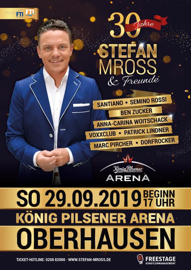 Stefan Mross feiert sein 30-jähriges Bühnenjubiläum mit einem großen Konzert. 