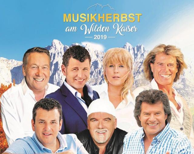 Beim Musikherbst 2019 dabei:Hansi Hinterseer, Roland Kaiser, Maite Kelly, Semino Rossi, Marc Pircher, Andy Borg, DJ Ötzi und viele mehr. Mehr Infos mit einem Klick auf's Bild! Beim Musikherbst 2019 dabei:Hansi Hinterseer, Roland Kaiser, Maite Kelly, Semino Rossi, Marc Pircher, Andy Borg, DJ Ötzi und viele mehr. Mehr Infos mit einem Klick auf's Bild!
