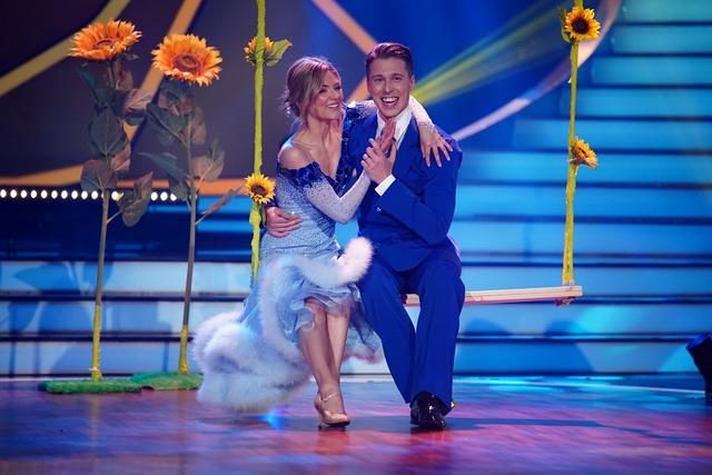 Ella Endlich und ihr Partner Valentin Lusin bei „Let’s Dance“.