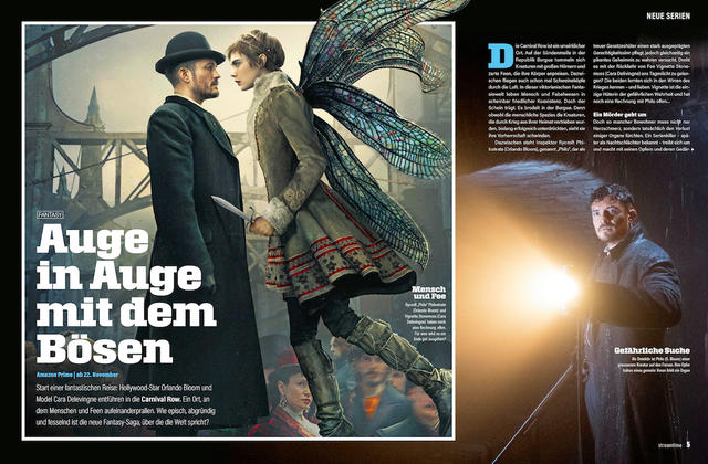Mit „Streamtime“ seid ihr immer auf dem neuesten Stand, welche neuen Serien-Highlights anstehen. Beispielseite aus dem Magazin „Streamtime“