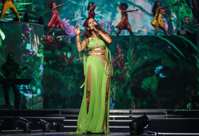 Andrea Berg bei ihrem Tourstart 2019 in Stuttgart.