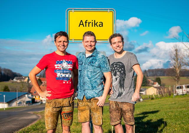 Die Dorfrocker Markus, Philipp und Tobias Thomann.