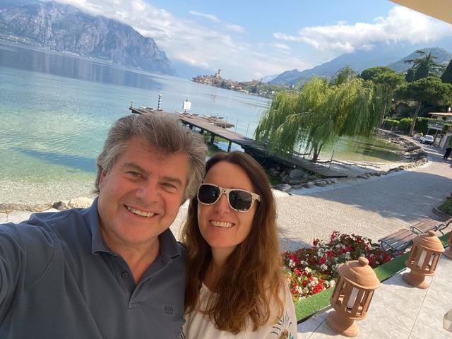 Andy Borg und Frau Birgit am Gardasee