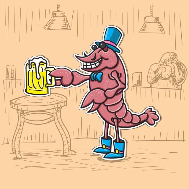 Krebs mit Bier