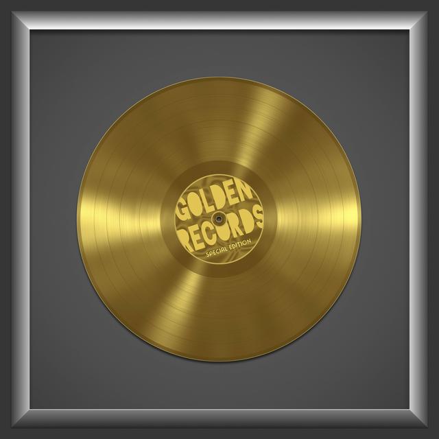 Eine goldene Schallplatte gibt es für 100.000 verkaufte Alben.