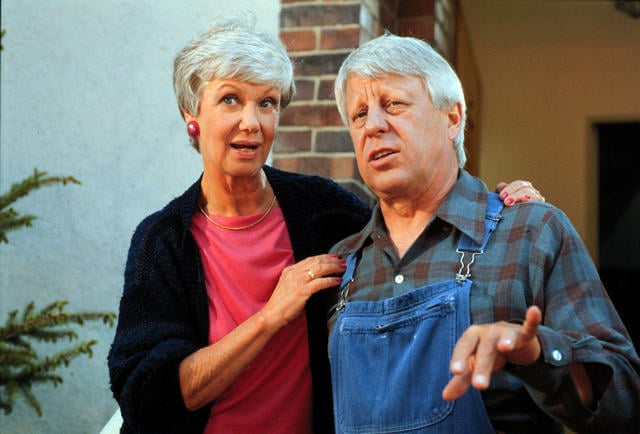 Maria Sebaldt and Stephan Orlac in der ZDF-Serie "Die Wicherts von nebenan" 1988 Maria Sebaldt and Stephan Orlac in der ZDF-Serie "Die Wicherts von nebenan" 1988