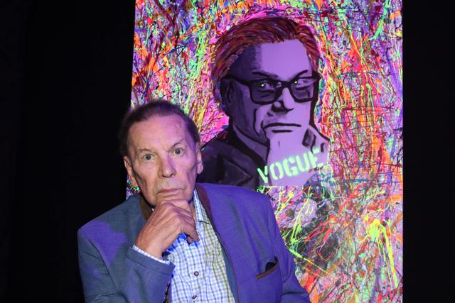 Helmut Berger bei einer Vernissage 2018