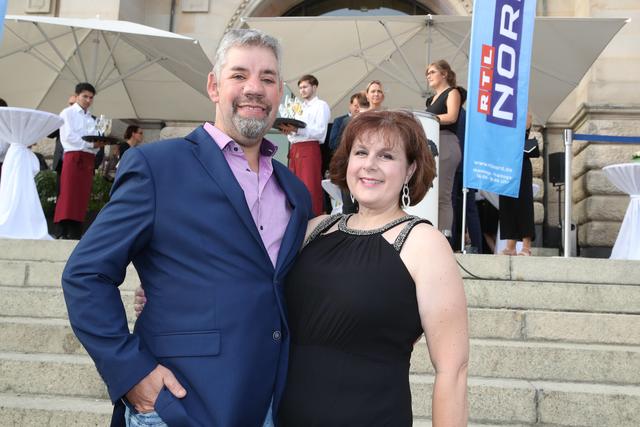 Iris Abel und Ehemann Uwe, 30 Jahre RTL-Nord 2019 Iris Abel und Ehemann Uwe, 30 Jahre RTL-Nord 2019