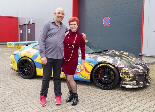 Iris Abel und Ehemann Uwe bei der TV-Gala Goldene Sonne 2021 