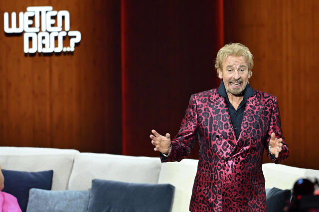 Thomas Gottschalk bei seiner Show "Wetten dass...?"