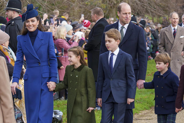 Prinz William und Prinzessin Kate mit den drei gemeinsamen Kindern Prinz William und Prinzessin Kate mit den drei gemeinsamen Kindern