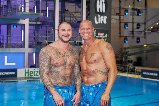 Nico Legat und Thorsten Legat beim RTL Turmspringen 2024 Nico Legat und Thorsten Legat beim RTL Turmspringen 2024