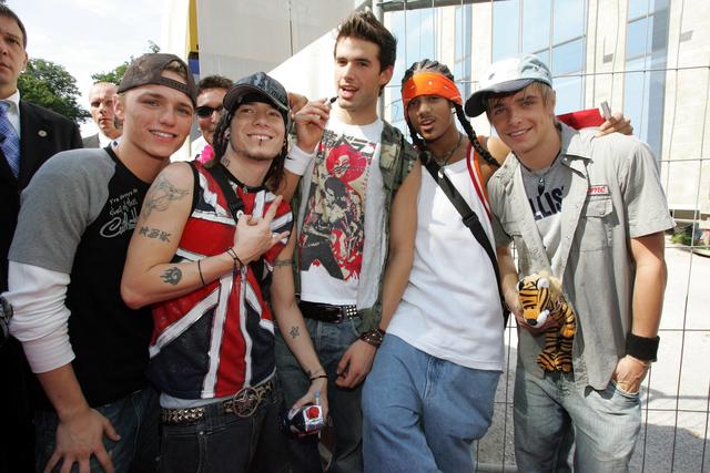 V.l.n.r.: Richie Stringini, Izzy Gallegos, Jay Kahn (alle drei USA), Michael Johnson und Chris Watrin ( beide GER), 2005 V.l.n.r.: Richie Stringini, Izzy Gallegos, Jay Kahn (alle drei USA), Michael Johnson und Chris Watrin ( beide GER), 2005