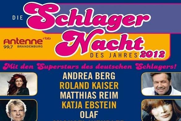 Sie alle begeisterten auf der Bühne der Schlagernacht des Jahres in Berlin: Andrea Berg, Roland Kaiser, Matthias Reim, Olaf, uvm! Schlagernacht des Jahres Berlin