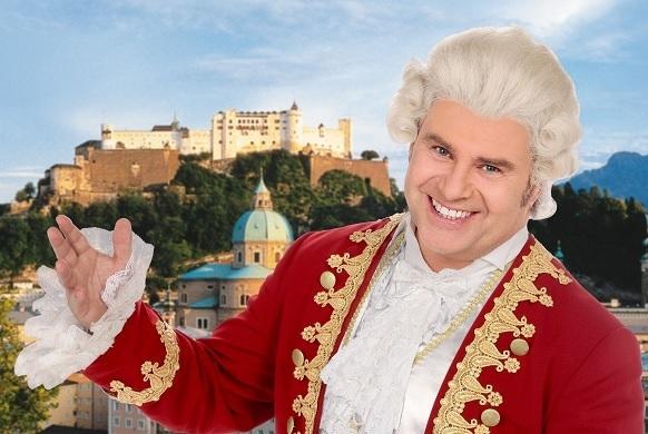 Andy Borg gefällt sein Mozart-Outfit! Andy Borg Mozart