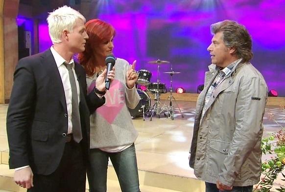 Andy Borg half dabei, Andrea Berg auf's Glatteis zu führen. Andrea Berg Verstehen Sie Spaß