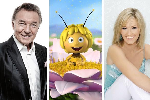 Karel Gott, Helene Fischer und die Biene Maja: Ein sympathisches Dreiergespann! Karel Gott Biene Maja Helene Fischer