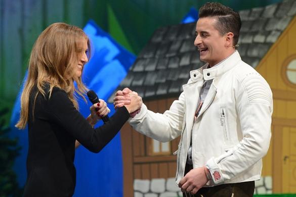 Céline Dion und Andreas Gabalier verstanden sich auf Anhieb blendend. Andreas Gabalier Wetten dass