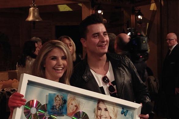 Beatrice Egli bekommt bei der Generalprobe zum Stadl Platin von Andreas Gabalier. Beatrice Egli Platin