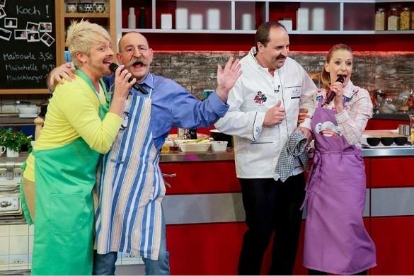 Stefanie Hertel kocht vegetarisch und Ross Antony mit Fleisch. Versinken sie im Chaos? Lafer Lichter Lecker ZDF